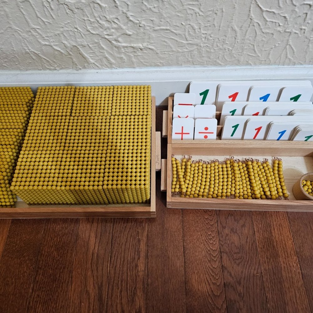 Montessori Golden Beads Math Set